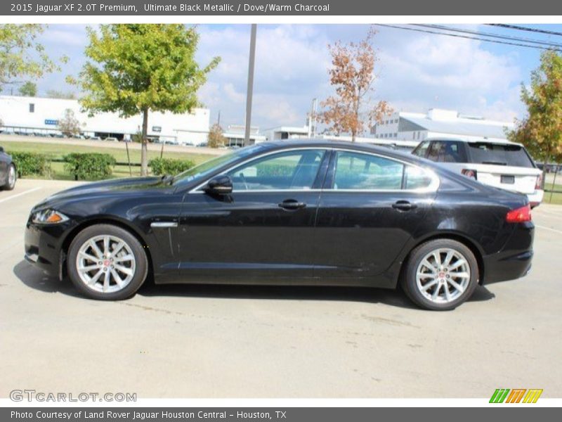 Ultimate Black Metallic / Dove/Warm Charcoal 2015 Jaguar XF 2.0T Premium
