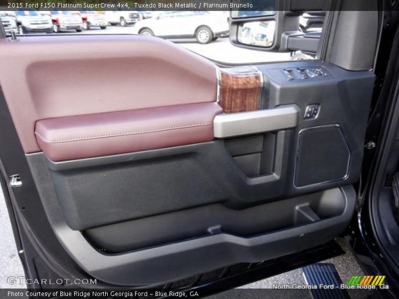 Tuxedo Black Metallic / Platinum Brunello 2015 Ford F150 Platinum SuperCrew 4x4