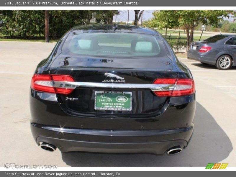 Ultimate Black Metallic / Dove/Warm Charcoal 2015 Jaguar XF 2.0T Premium