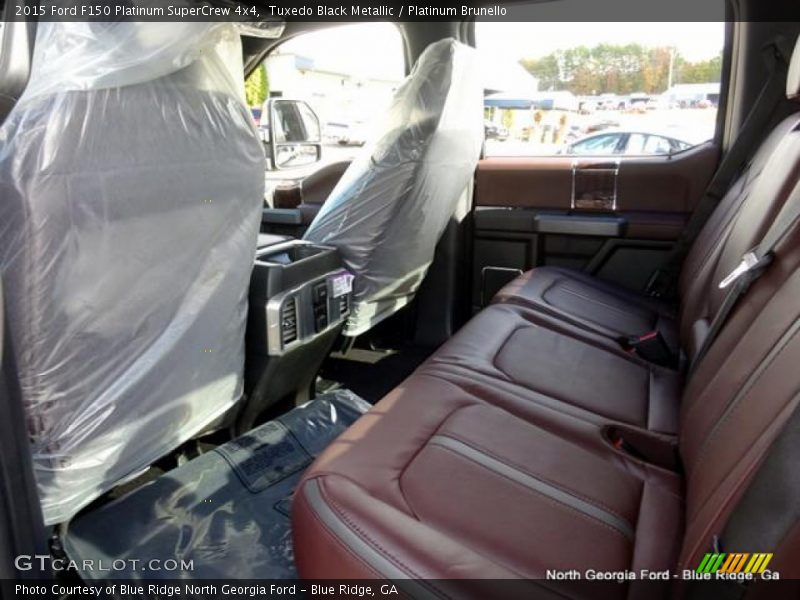 Tuxedo Black Metallic / Platinum Brunello 2015 Ford F150 Platinum SuperCrew 4x4