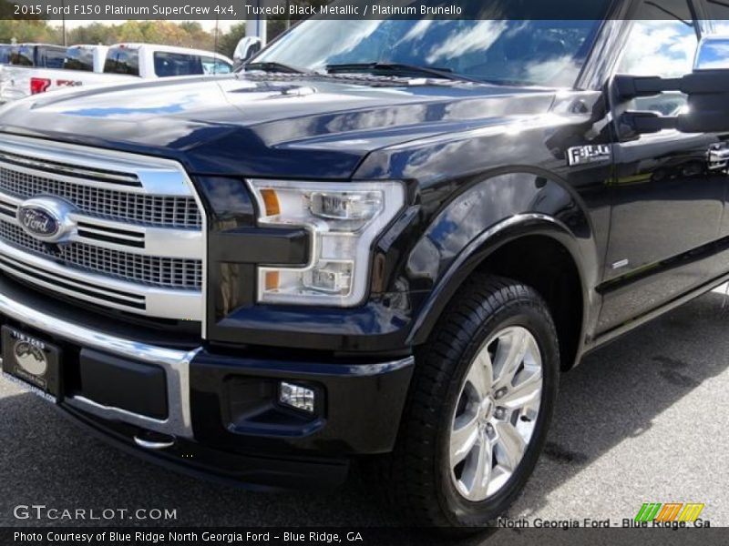 Tuxedo Black Metallic / Platinum Brunello 2015 Ford F150 Platinum SuperCrew 4x4