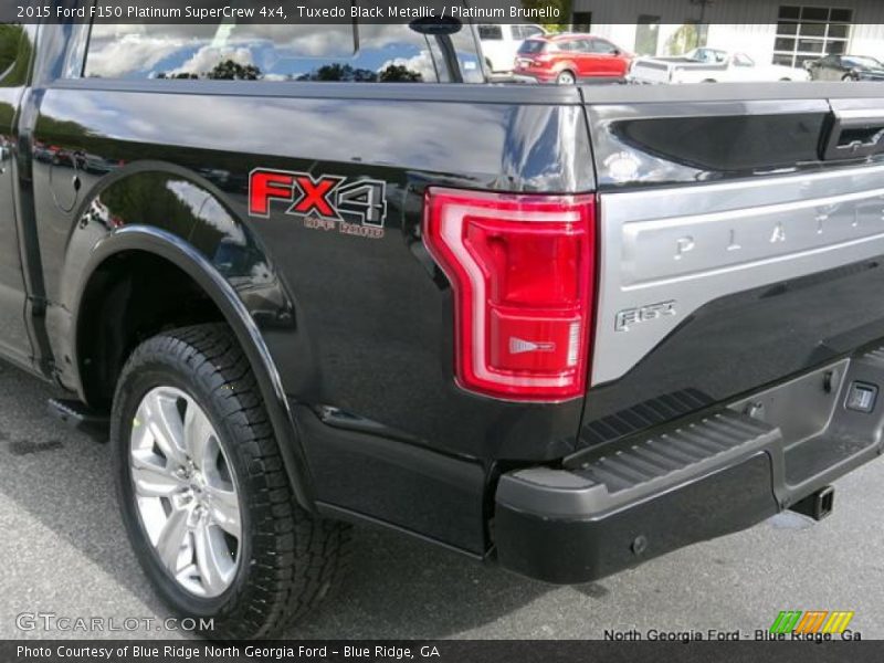 Tuxedo Black Metallic / Platinum Brunello 2015 Ford F150 Platinum SuperCrew 4x4