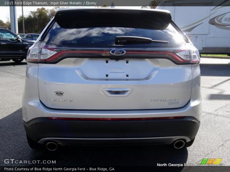 Ingot Silver Metallic / Ebony 2015 Ford Edge Titanium