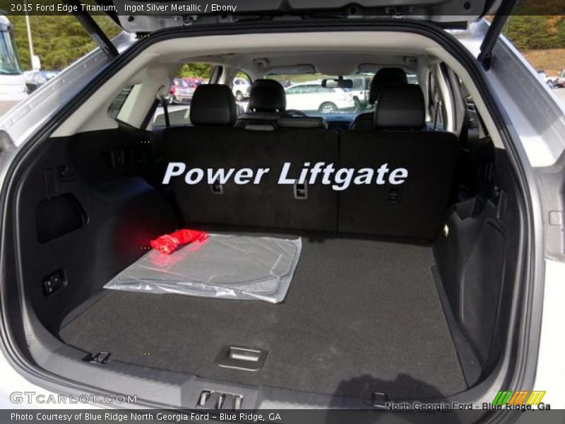 Ingot Silver Metallic / Ebony 2015 Ford Edge Titanium