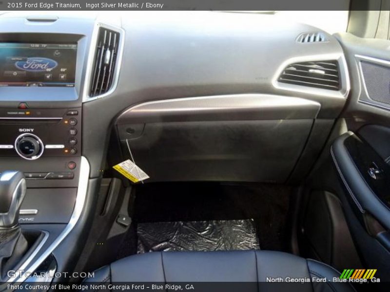 Ingot Silver Metallic / Ebony 2015 Ford Edge Titanium