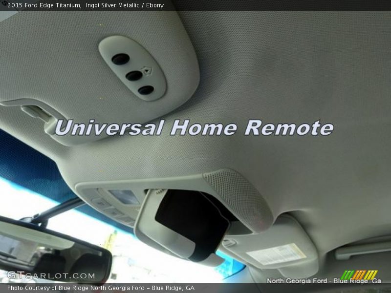 Ingot Silver Metallic / Ebony 2015 Ford Edge Titanium