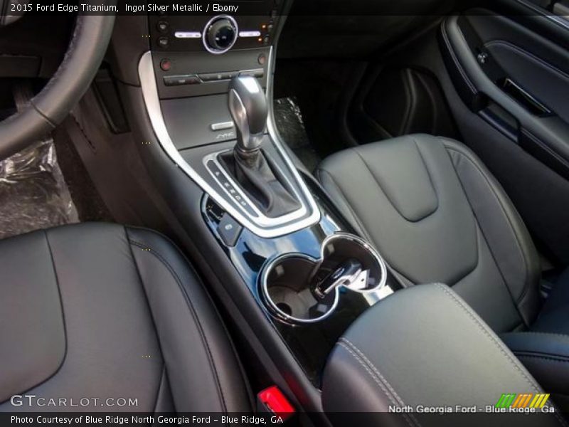 Ingot Silver Metallic / Ebony 2015 Ford Edge Titanium