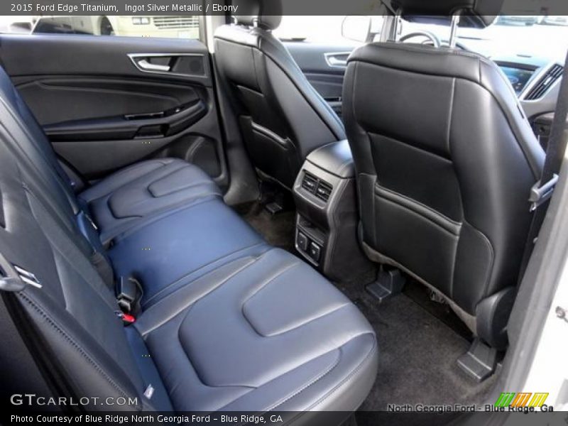 Ingot Silver Metallic / Ebony 2015 Ford Edge Titanium