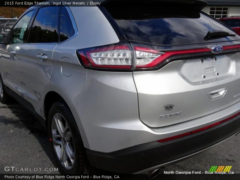 Ingot Silver Metallic / Ebony 2015 Ford Edge Titanium