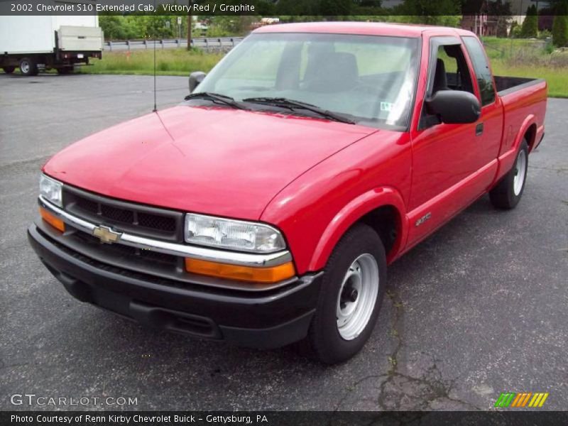 Victory Red / Graphite 2002 Chevrolet S10 Extended Cab