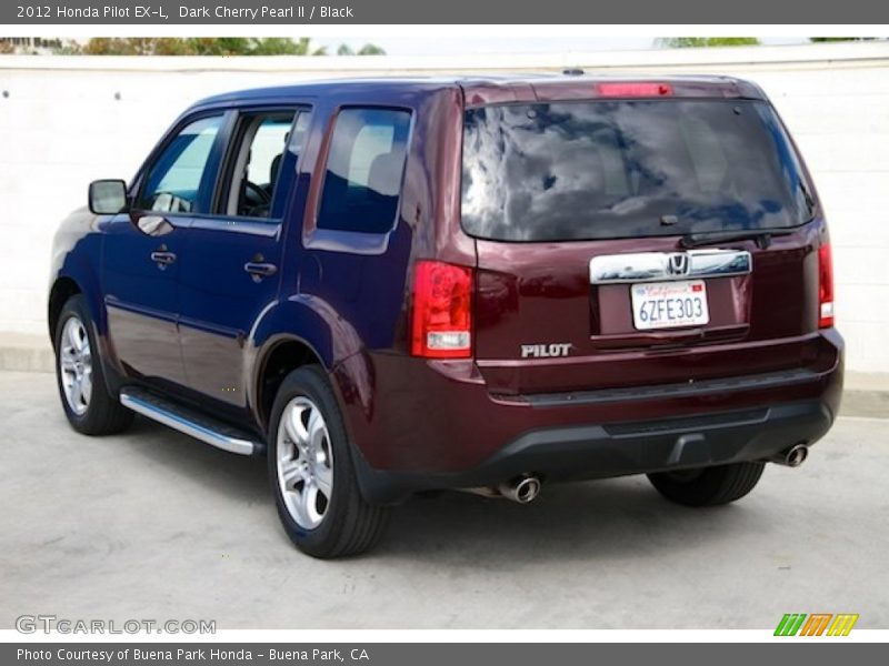 Dark Cherry Pearl II / Black 2012 Honda Pilot EX-L