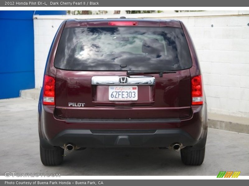 Dark Cherry Pearl II / Black 2012 Honda Pilot EX-L