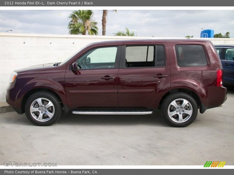 Dark Cherry Pearl II / Black 2012 Honda Pilot EX-L