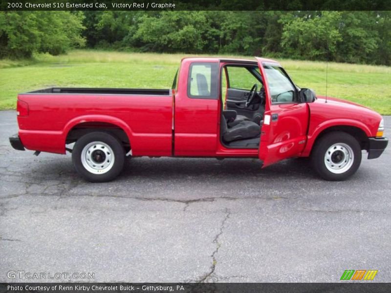 Victory Red / Graphite 2002 Chevrolet S10 Extended Cab