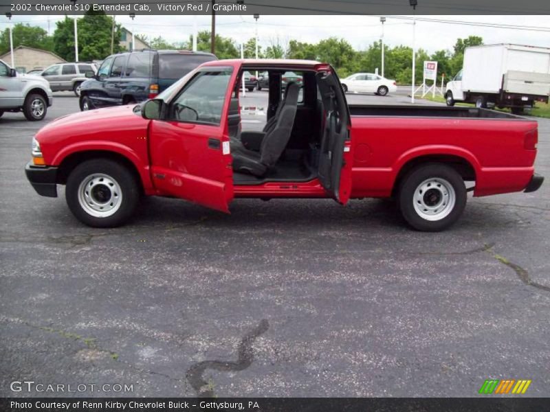 Victory Red / Graphite 2002 Chevrolet S10 Extended Cab