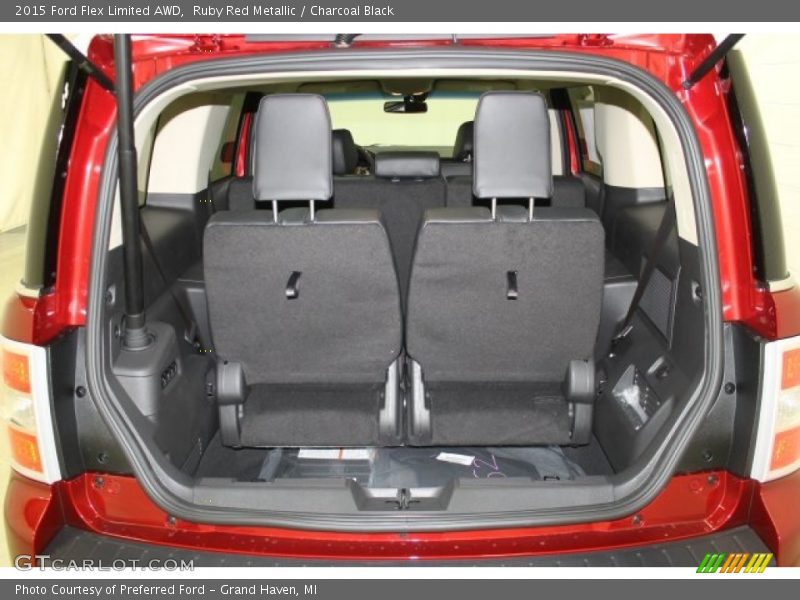 Ruby Red Metallic / Charcoal Black 2015 Ford Flex Limited AWD