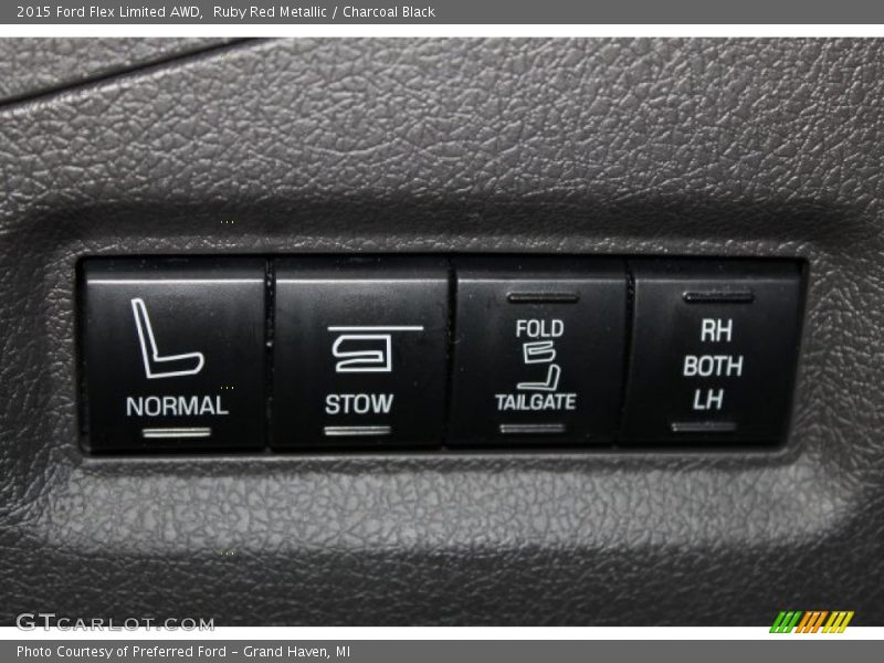 Ruby Red Metallic / Charcoal Black 2015 Ford Flex Limited AWD