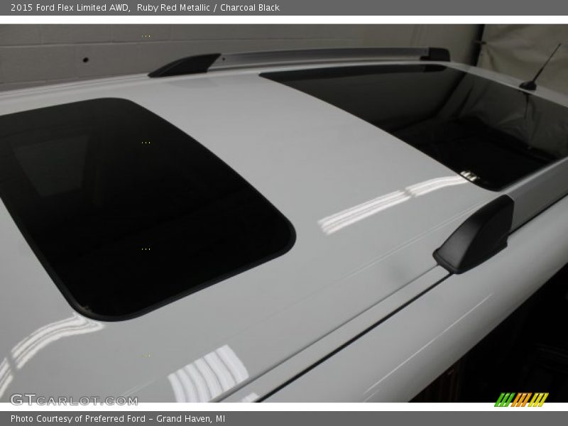 Ruby Red Metallic / Charcoal Black 2015 Ford Flex Limited AWD