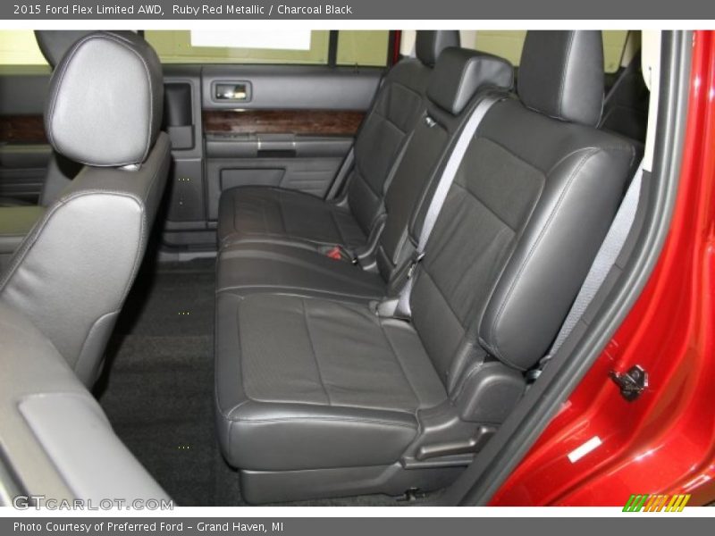 Ruby Red Metallic / Charcoal Black 2015 Ford Flex Limited AWD