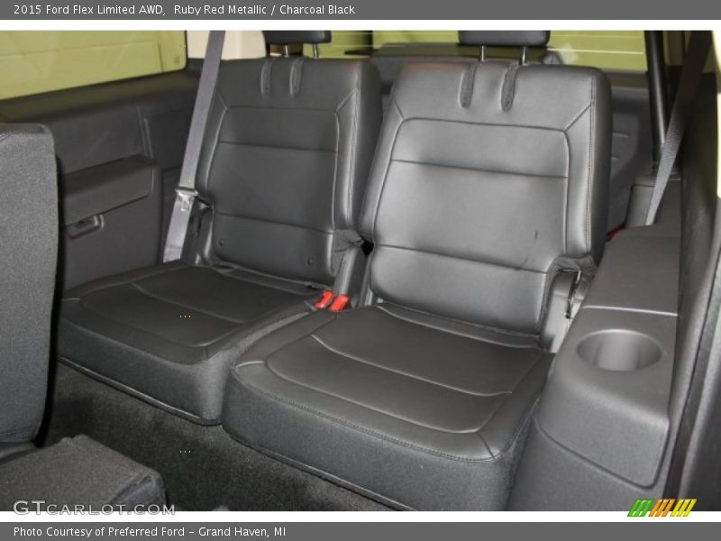 Ruby Red Metallic / Charcoal Black 2015 Ford Flex Limited AWD