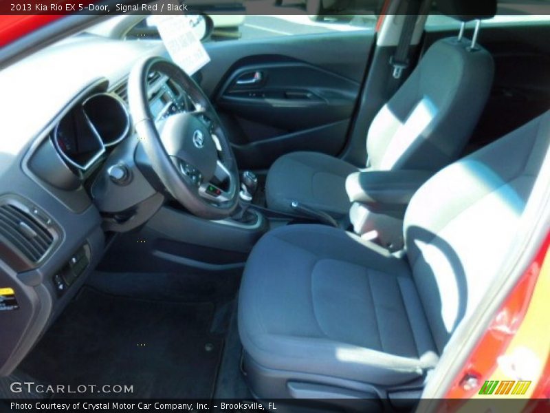 Signal Red / Black 2013 Kia Rio EX 5-Door