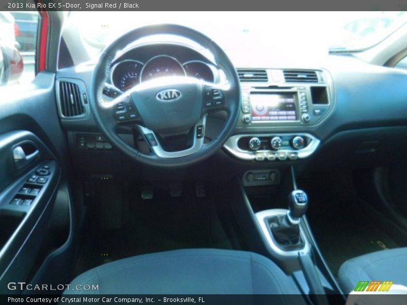 Signal Red / Black 2013 Kia Rio EX 5-Door