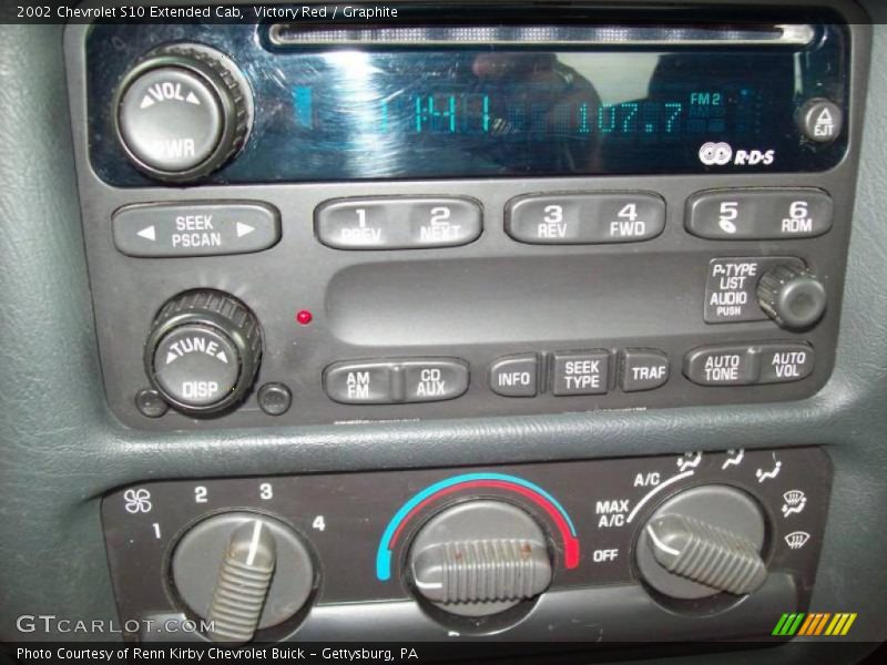 Victory Red / Graphite 2002 Chevrolet S10 Extended Cab