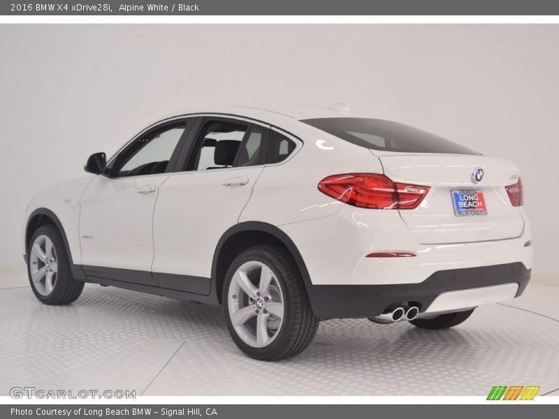 Alpine White / Black 2016 BMW X4 xDrive28i