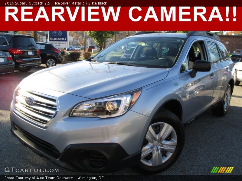 Ice Silver Metallic / Slate Black 2016 Subaru Outback 2.5i