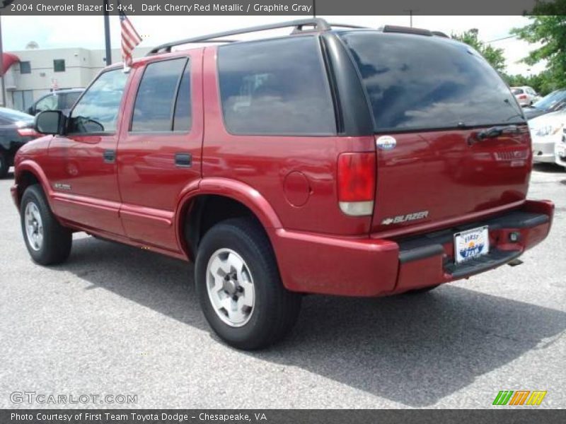 Dark Cherry Red Metallic / Graphite Gray 2004 Chevrolet Blazer LS 4x4