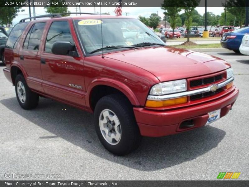 Dark Cherry Red Metallic / Graphite Gray 2004 Chevrolet Blazer LS 4x4