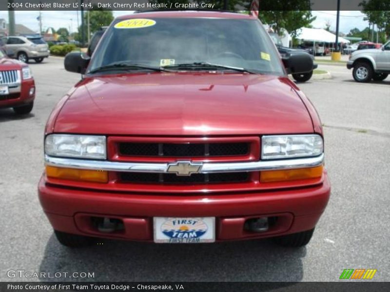 Dark Cherry Red Metallic / Graphite Gray 2004 Chevrolet Blazer LS 4x4