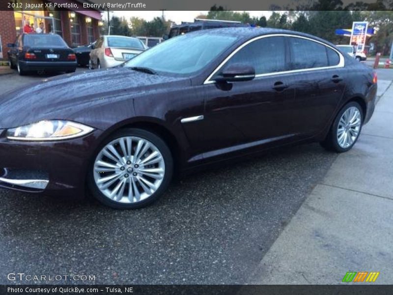 Ebony / Barley/Truffle 2012 Jaguar XF Portfolio