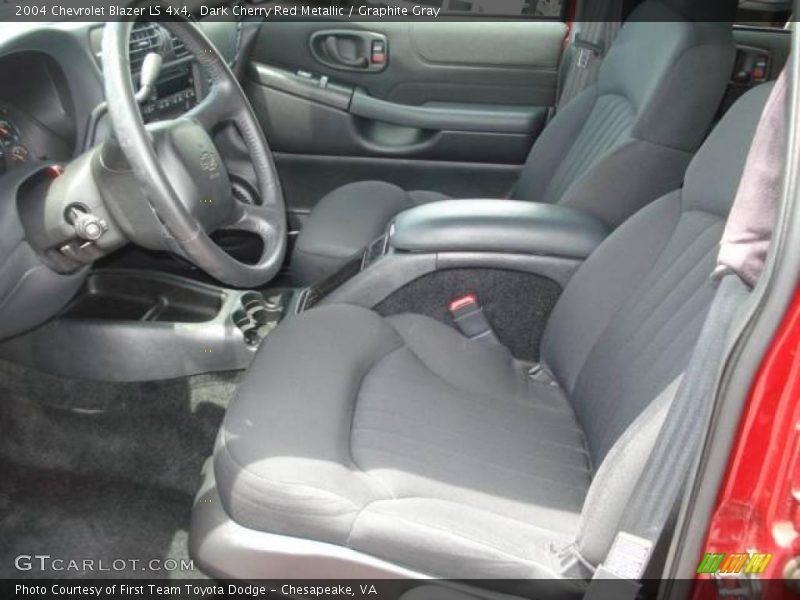 Dark Cherry Red Metallic / Graphite Gray 2004 Chevrolet Blazer LS 4x4