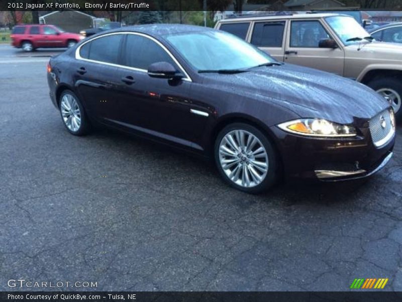 Ebony / Barley/Truffle 2012 Jaguar XF Portfolio