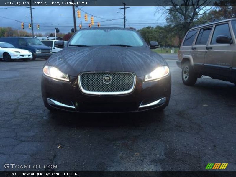 Ebony / Barley/Truffle 2012 Jaguar XF Portfolio