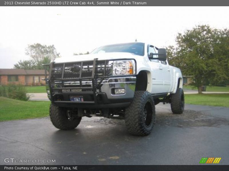 Summit White / Dark Titanium 2013 Chevrolet Silverado 2500HD LTZ Crew Cab 4x4