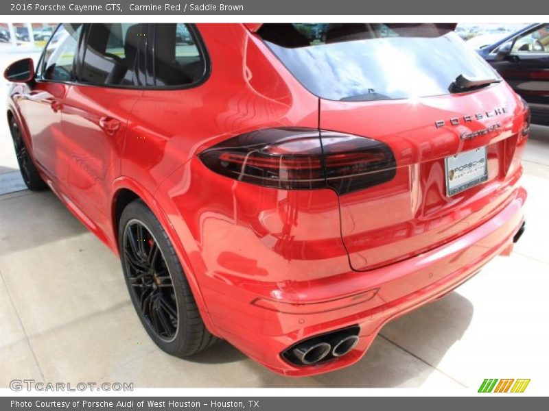 Carmine Red / Saddle Brown 2016 Porsche Cayenne GTS