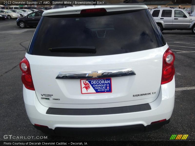Summit White / Brownstone/Jet Black 2012 Chevrolet Equinox LT AWD