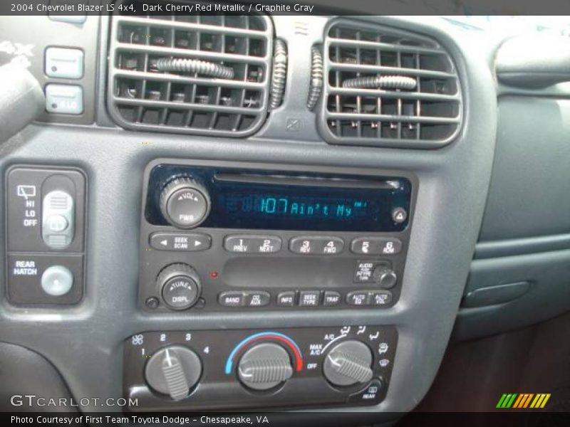 Dark Cherry Red Metallic / Graphite Gray 2004 Chevrolet Blazer LS 4x4