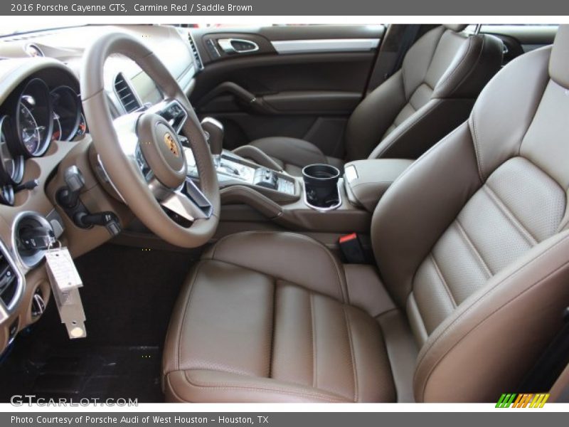 Front Seat of 2016 Cayenne GTS