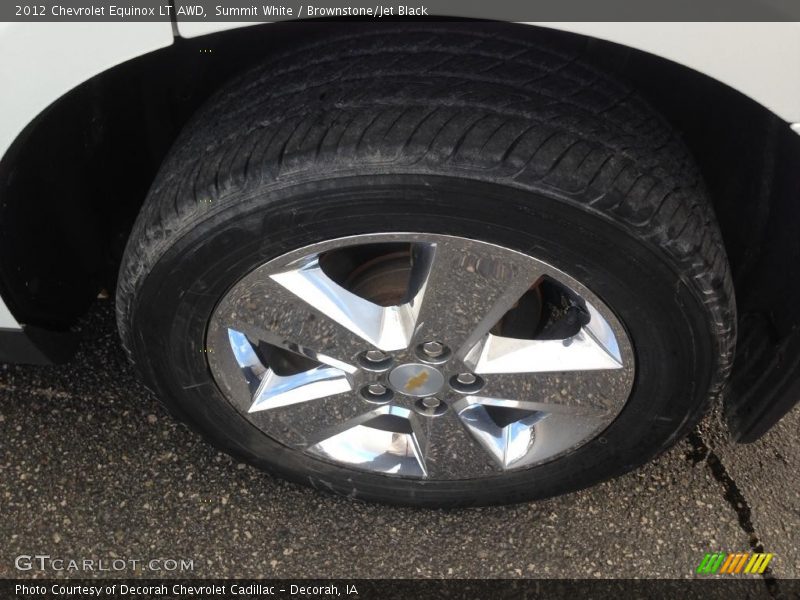 Summit White / Brownstone/Jet Black 2012 Chevrolet Equinox LT AWD