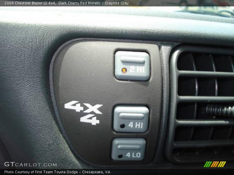 Dark Cherry Red Metallic / Graphite Gray 2004 Chevrolet Blazer LS 4x4