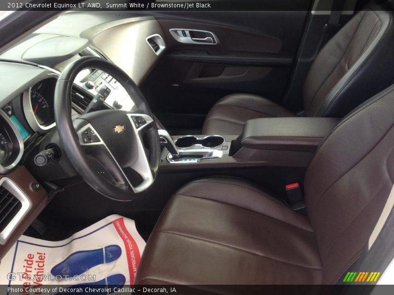 Summit White / Brownstone/Jet Black 2012 Chevrolet Equinox LT AWD