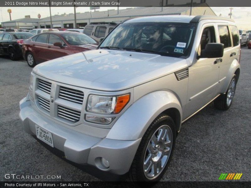 Bright Silver Metallic / Dark Slate Gray 2011 Dodge Nitro Heat