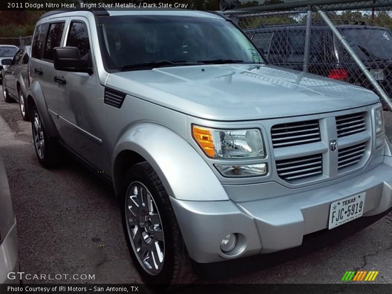 Bright Silver Metallic / Dark Slate Gray 2011 Dodge Nitro Heat