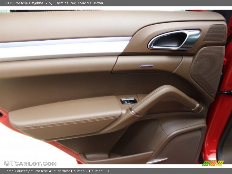Carmine Red / Saddle Brown 2016 Porsche Cayenne GTS