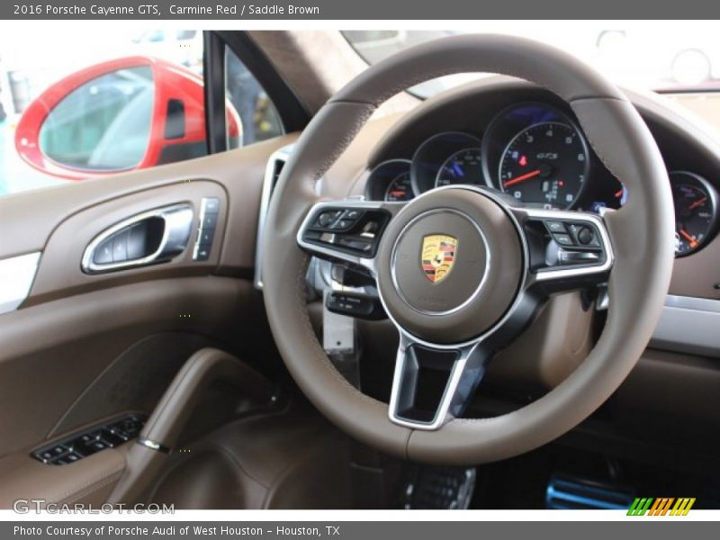 Carmine Red / Saddle Brown 2016 Porsche Cayenne GTS