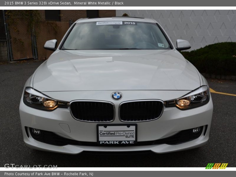 Mineral White Metallic / Black 2015 BMW 3 Series 328i xDrive Sedan