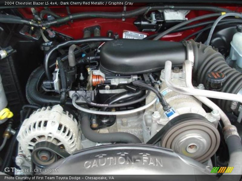 Dark Cherry Red Metallic / Graphite Gray 2004 Chevrolet Blazer LS 4x4